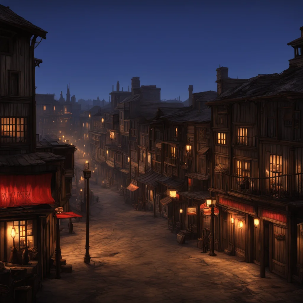 view overlooking main street western town at night marketplace concept art red dead redemption no horses wallpaper uplig