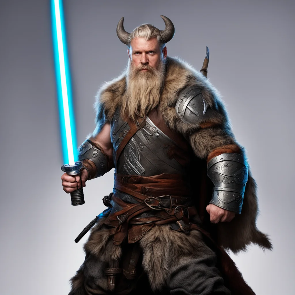 viking with a lightsaber
