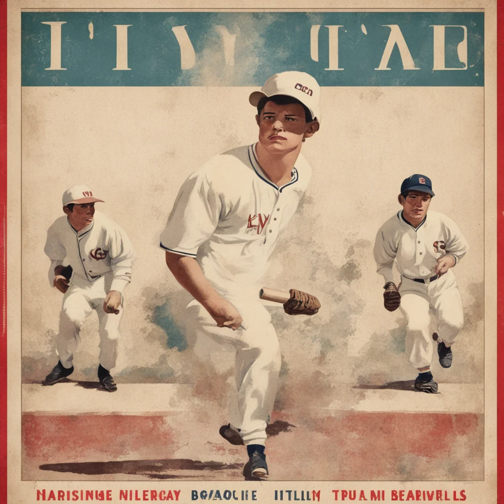 vintage baseball poster