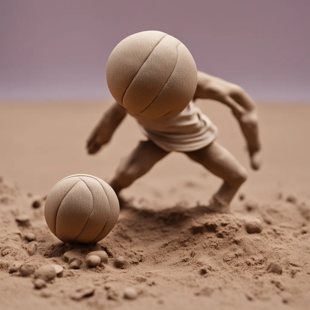 volleyball racemade of clay