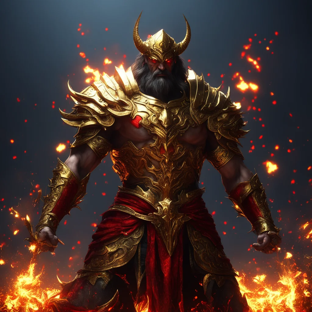 war of gods epicgolden and red colordark backgroundunreal engine