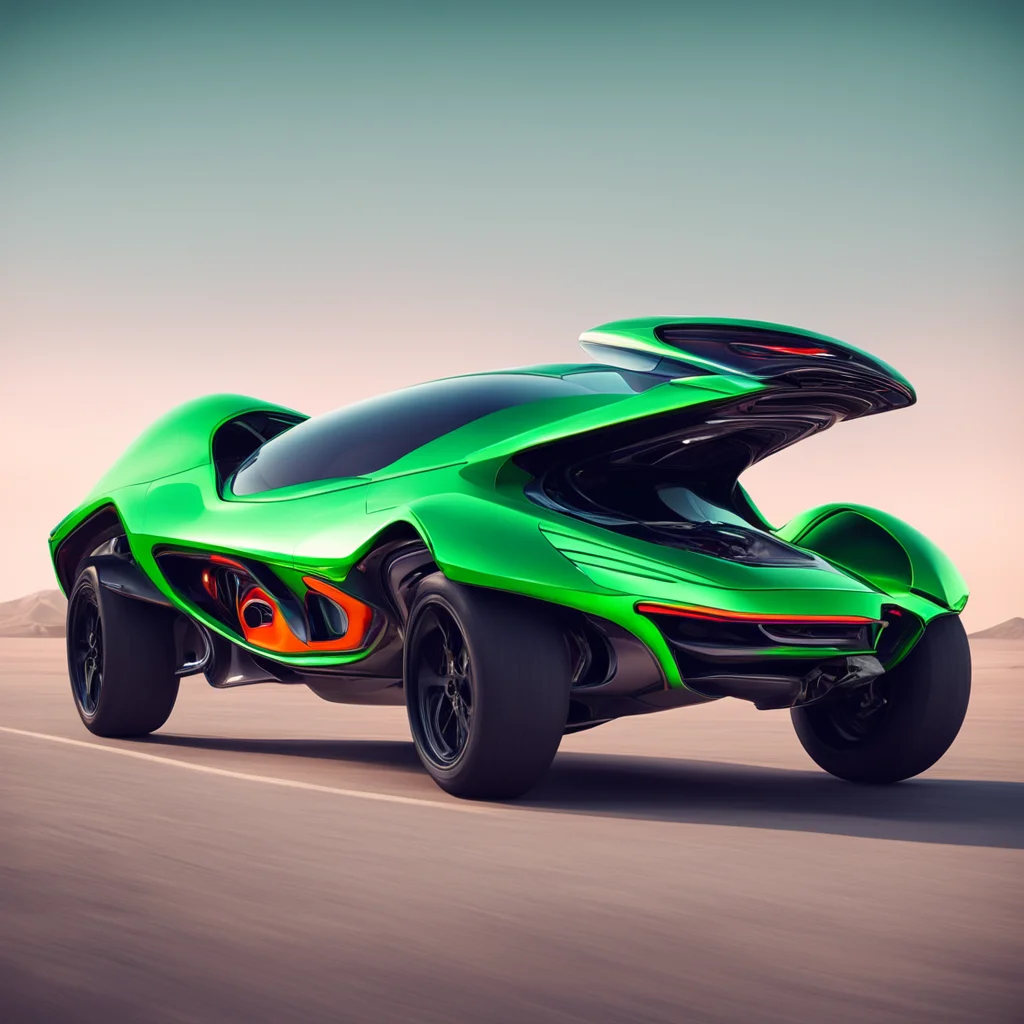 weird crazy alien sports car spaceship