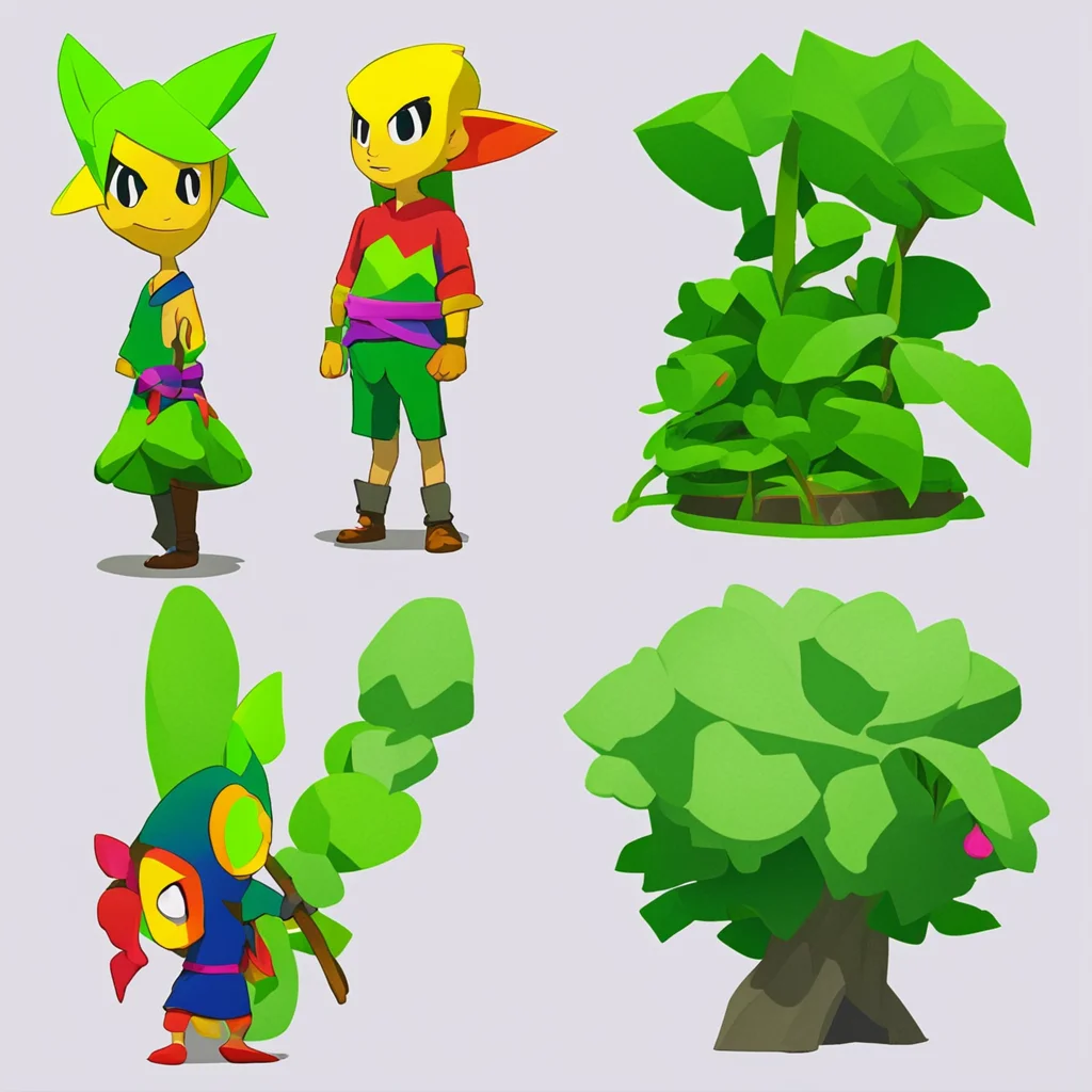 wind waker character designs  plants ar 169