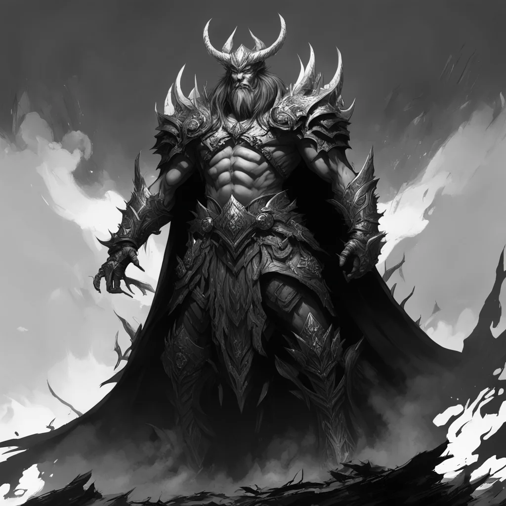 wraith king epic scale manga style sui ishida dark black and white artstation 8k lineart