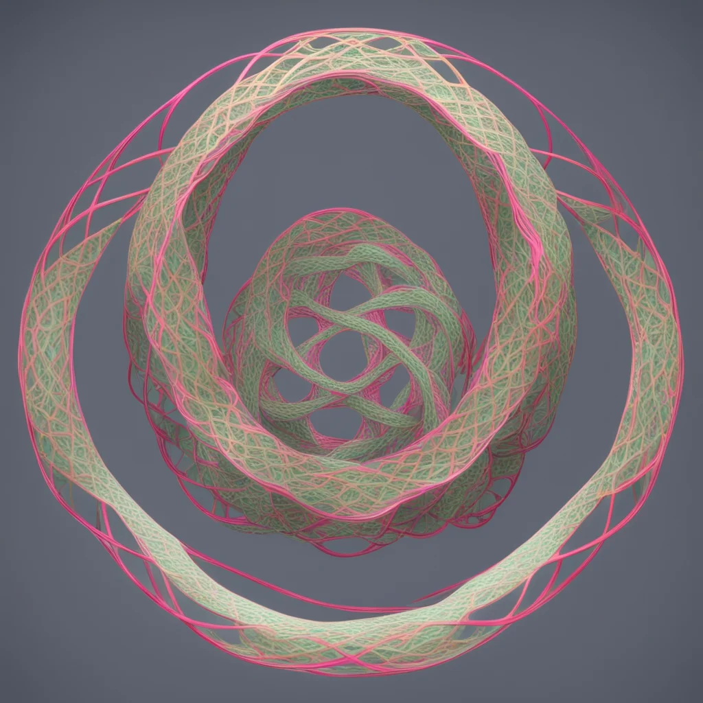 ✌️ recursive tangled ribbon sacred geometry mobius strip smooth surfaces octane render13333