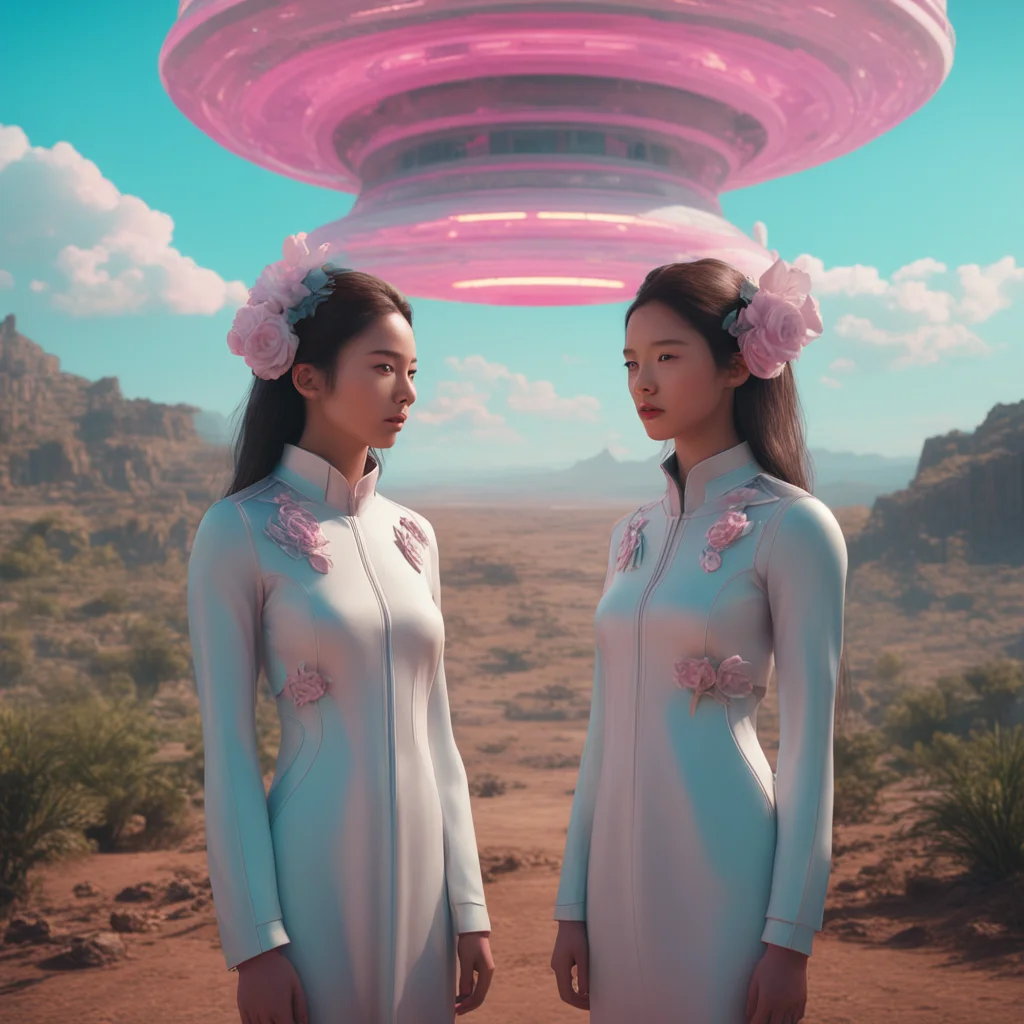 双城 telepathy two girls spiritual Annihilation connection concept design sci fi 4k octane render detailed hyper realistic