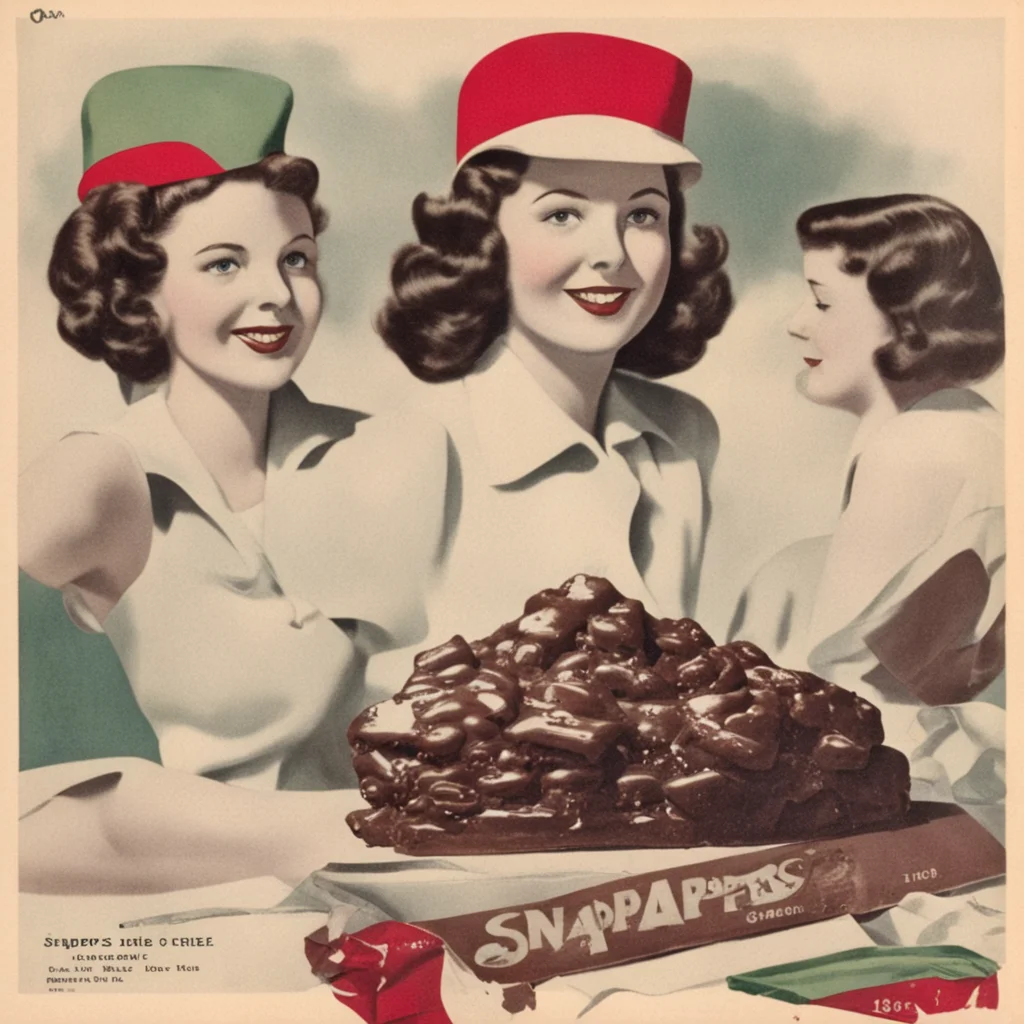 ai1940s choclate ad called snappers amazing awesome portrait 2