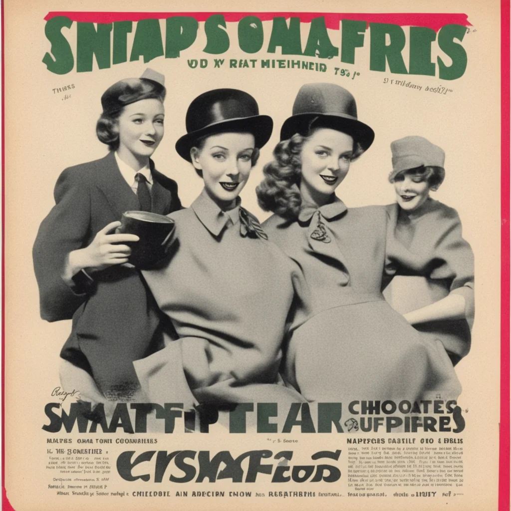 1940s choclate ad called snappers confident engaging wow artstation art 3