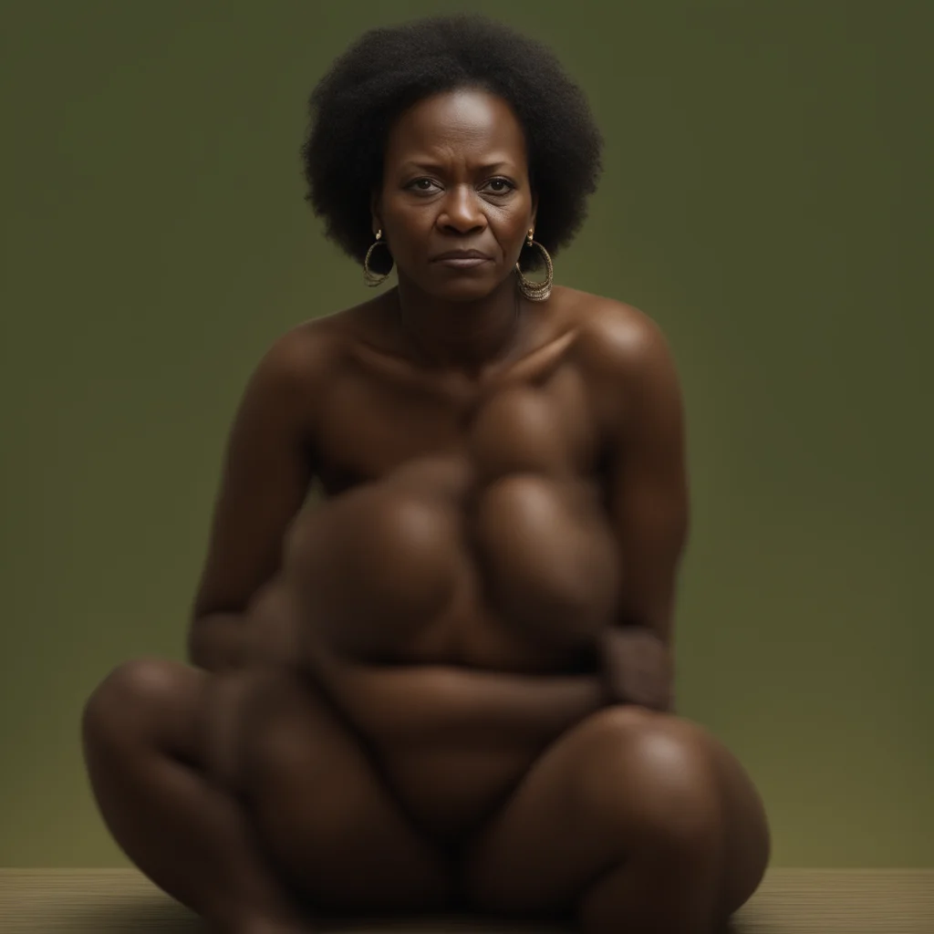 ai50 year old woman%2C african woman%2C poop