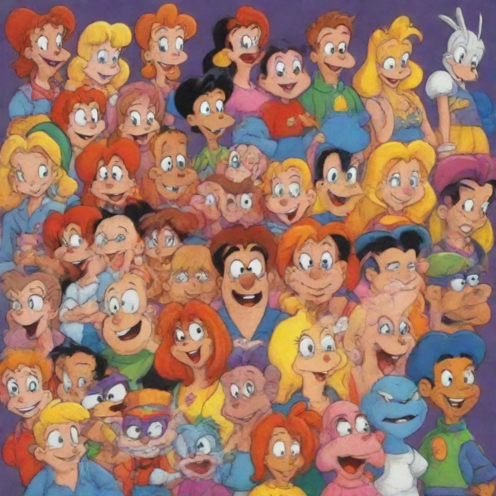 ai90s cartoon characters