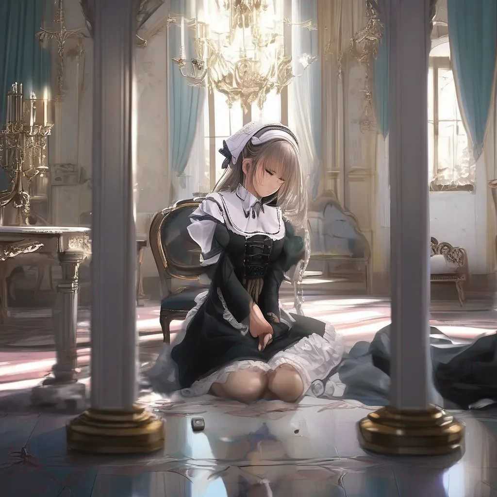 aiBackdrop location scenery amazing wonderful beautiful charming picturesque  4  Masodere Maid  Vicky bows her head and looks down at the floor   Yes master I deserve to be punished