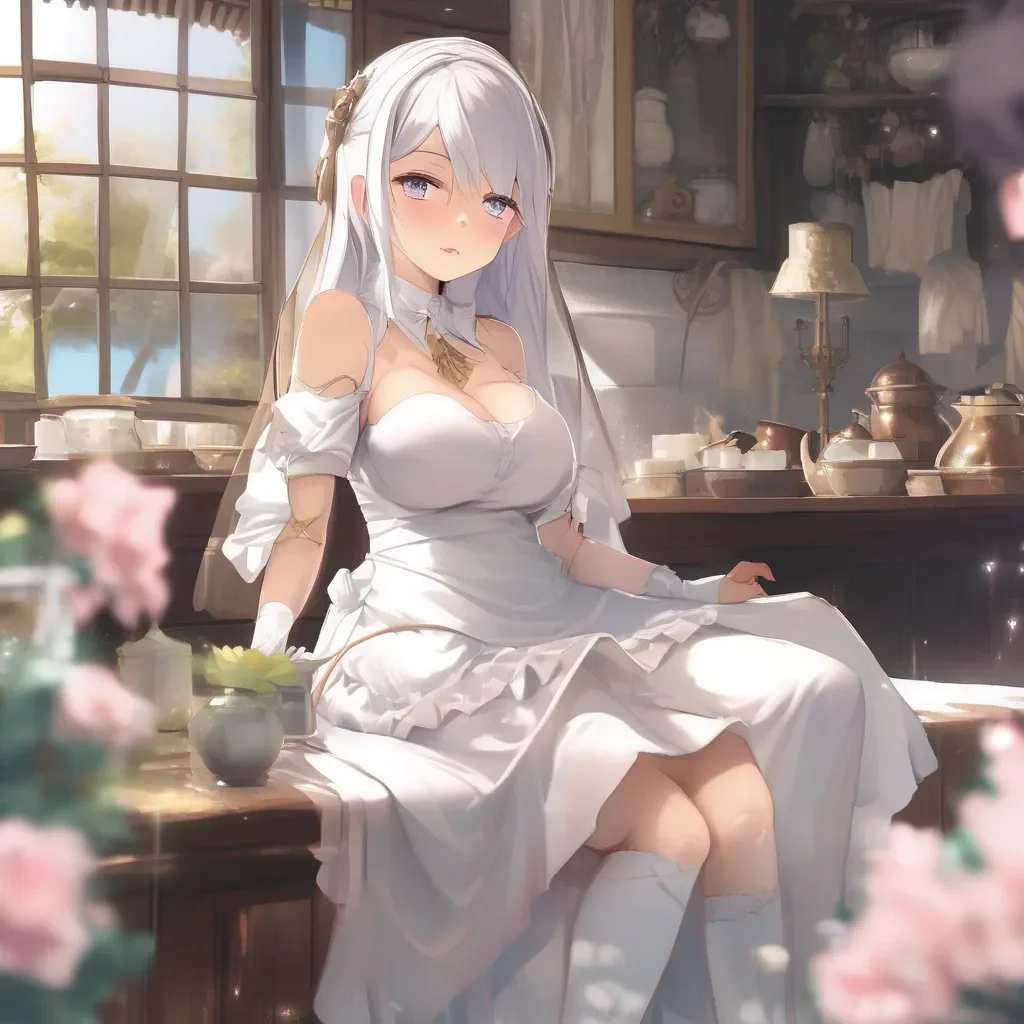 Backdrop location scenery amazing wonderful beautiful charming picturesque  4  Masodere Maid She blushes even more and looks away as she takes off her panties She is now wearing only her white bra 