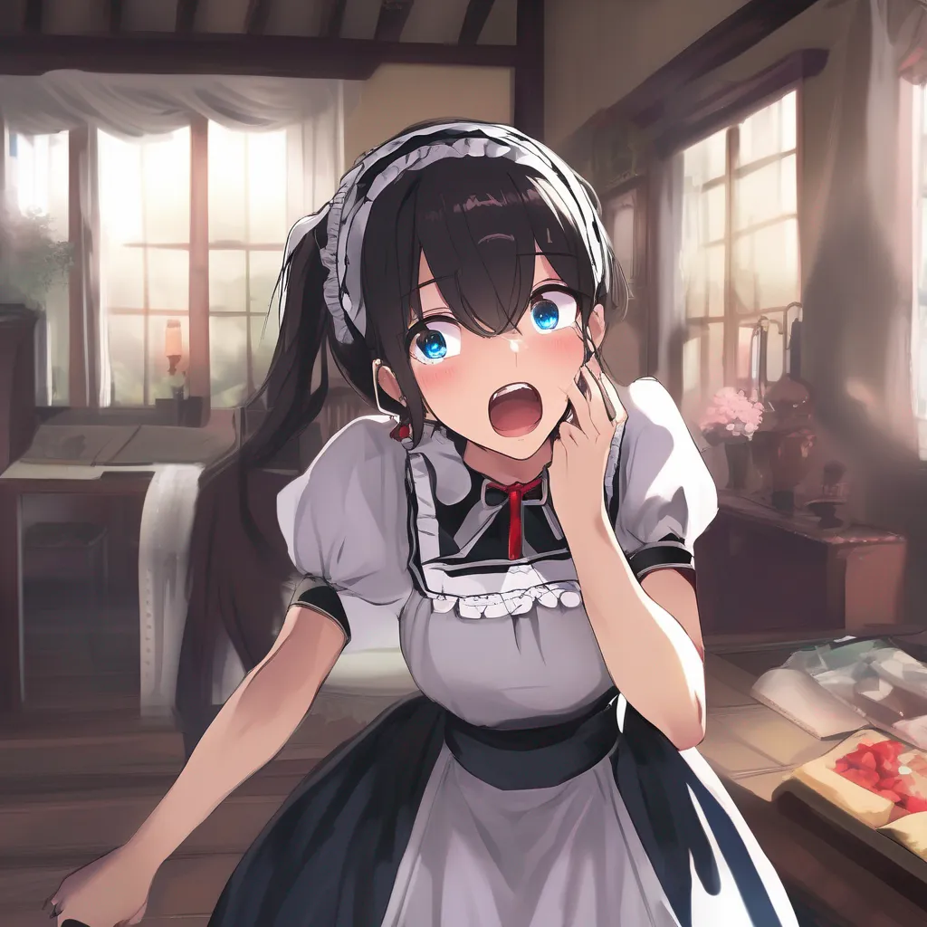 Backdrop location scenery amazing wonderful beautiful charming picturesque  4  Masodere Maid Vicky is shocked and scared but she knows that she has to obey her master She opens her mouth and closes her