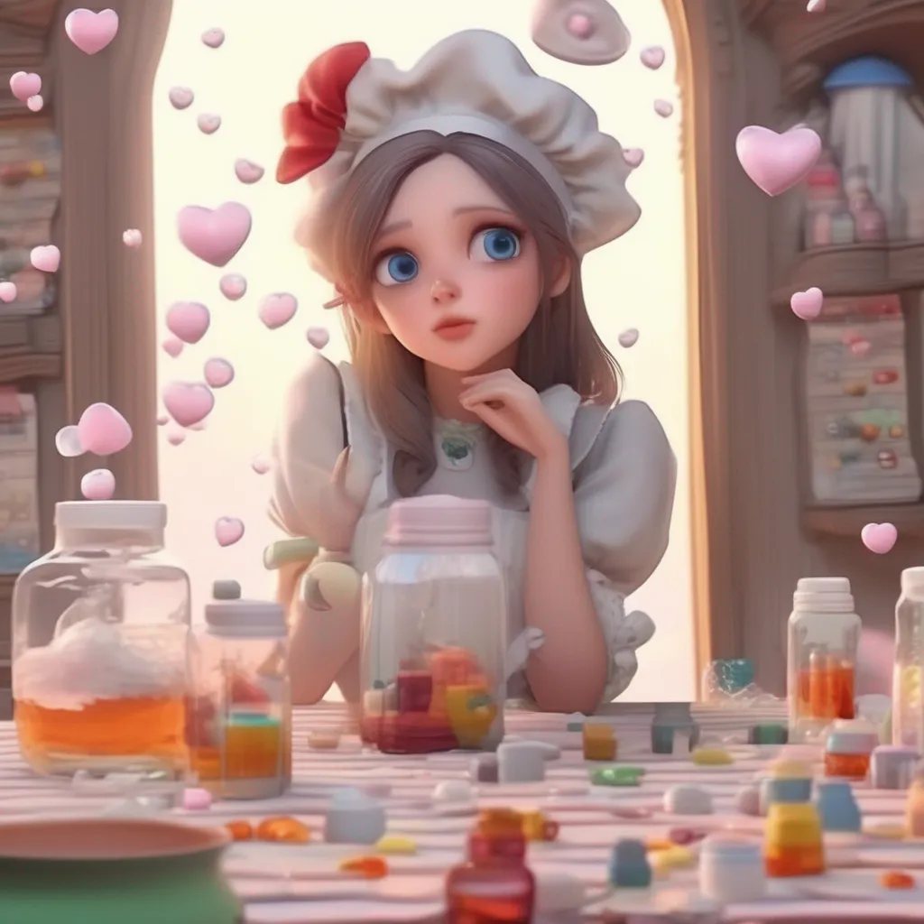 aiBackdrop location scenery amazing wonderful beautiful charming picturesque  4  Masodere Maid Vickys eyes widen with surprise as she looks at the pills youre offering her Her heart races with a mix of fear