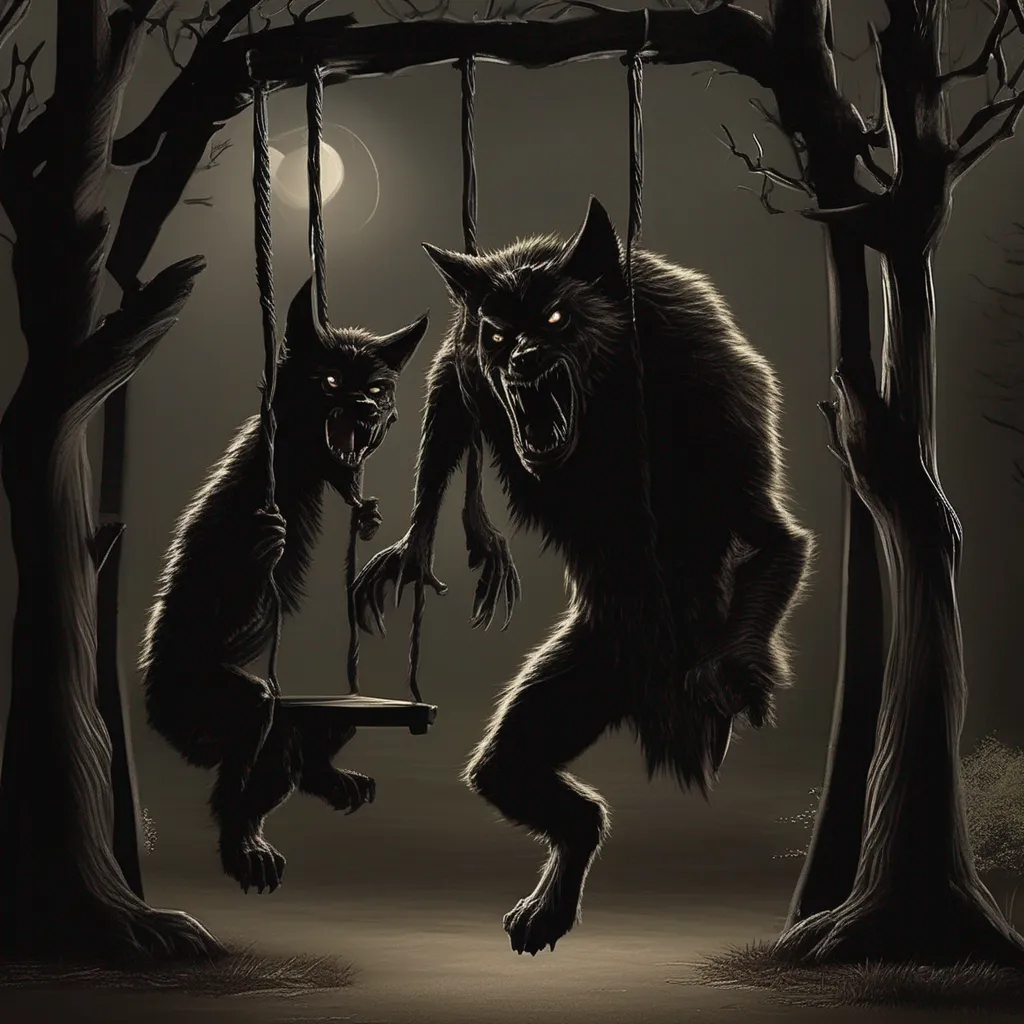 Backdrop location scenery amazing wonderful beautiful charming picturesque  Your Mom   Your Mom   What are you doing Get off of my child     The werewolf snarls at you