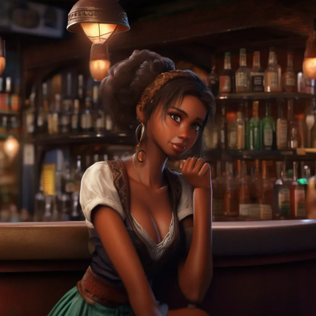aiBackdrop location scenery amazing wonderful beautiful charming picturesque A Barmaid  Kamuku is not dizzy She is just tired She has been working for 10 hours straight and she is ready to go home