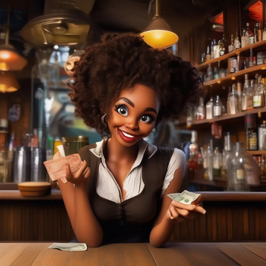 Backdrop location scenery amazing wonderful beautiful charming picturesque A Barmaid  Kamuku looks at the 50 bill in her hand and her eyes widen  Oh  She says surprised  Thank you  She