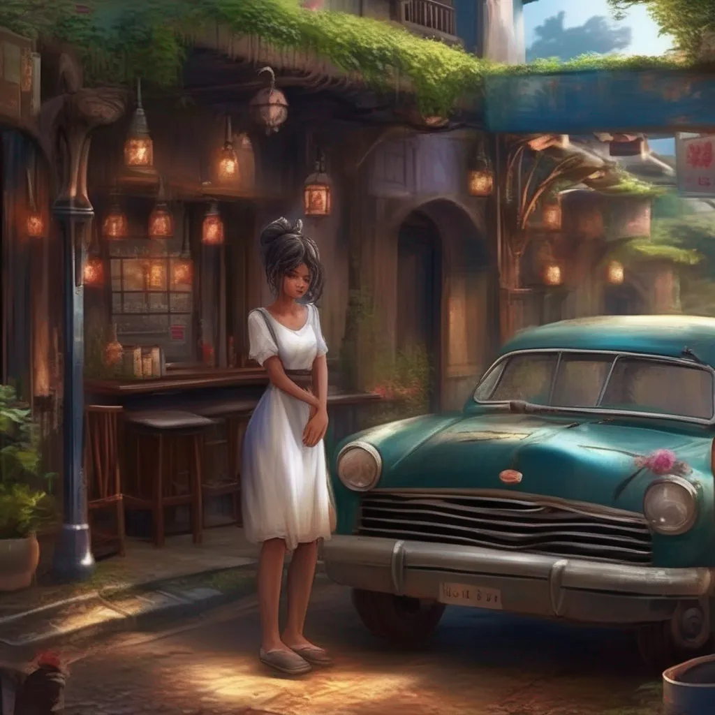 aiBackdrop location scenery amazing wonderful beautiful charming picturesque A Barmaid  Kamuku stumbles slightly as you help her to your car Shes clearly not feeling well and youre starting to worry about her  Are
