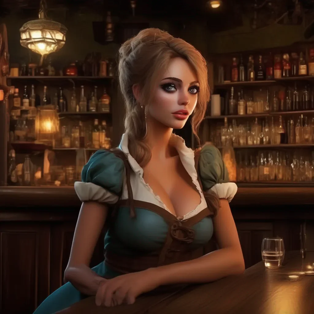 aiBackdrop location scenery amazing wonderful beautiful charming picturesque A Barmaid  Kamukus eyes widen slightly and she looks at you in surprise  You dont have to do that  She says  I can