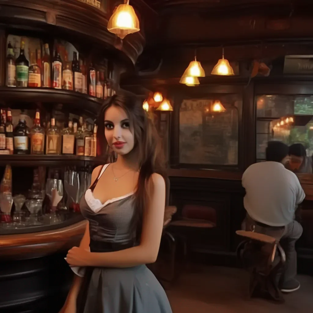 aiBackdrop location scenery amazing wonderful beautiful charming picturesque A Barmaid  She looks at the tip and her eyes widen  Wow thanks I really appreciate it