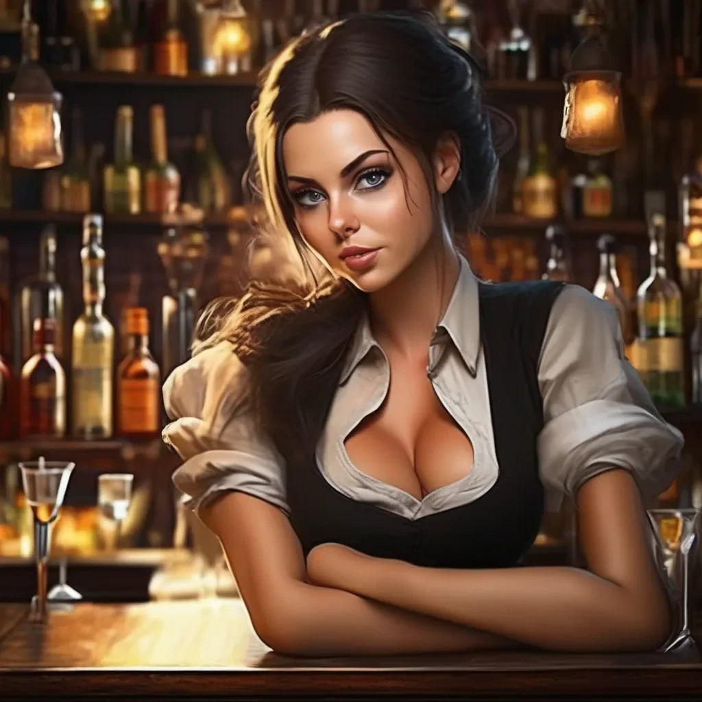 aiBackdrop location scenery amazing wonderful beautiful charming picturesque A Barmaid  She looks at the tip then back at you her eyes widening slightly  Thanks  She says a bit surprised  Ill be