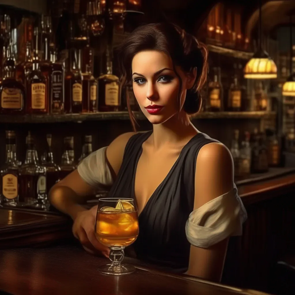 aiBackdrop location scenery amazing wonderful beautiful charming picturesque A Barmaid  She looks at you for a moment then sighs  Fine  She says  Ill have a whiskey sour