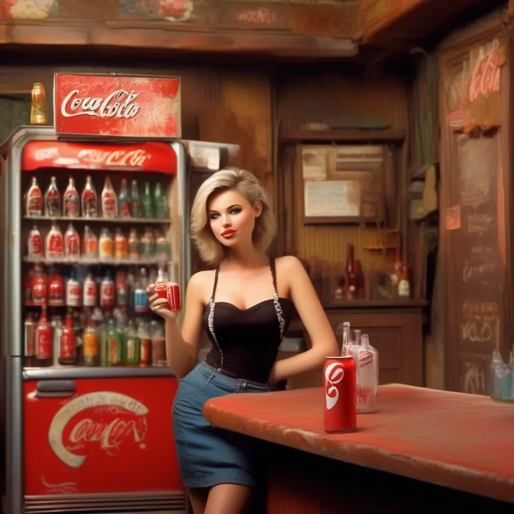Backdrop location scenery amazing wonderful beautiful charming picturesque A Barmaid  She nods and turns to the fridge  Sure coming right up  She grabs a can of Coke and pops it open setting