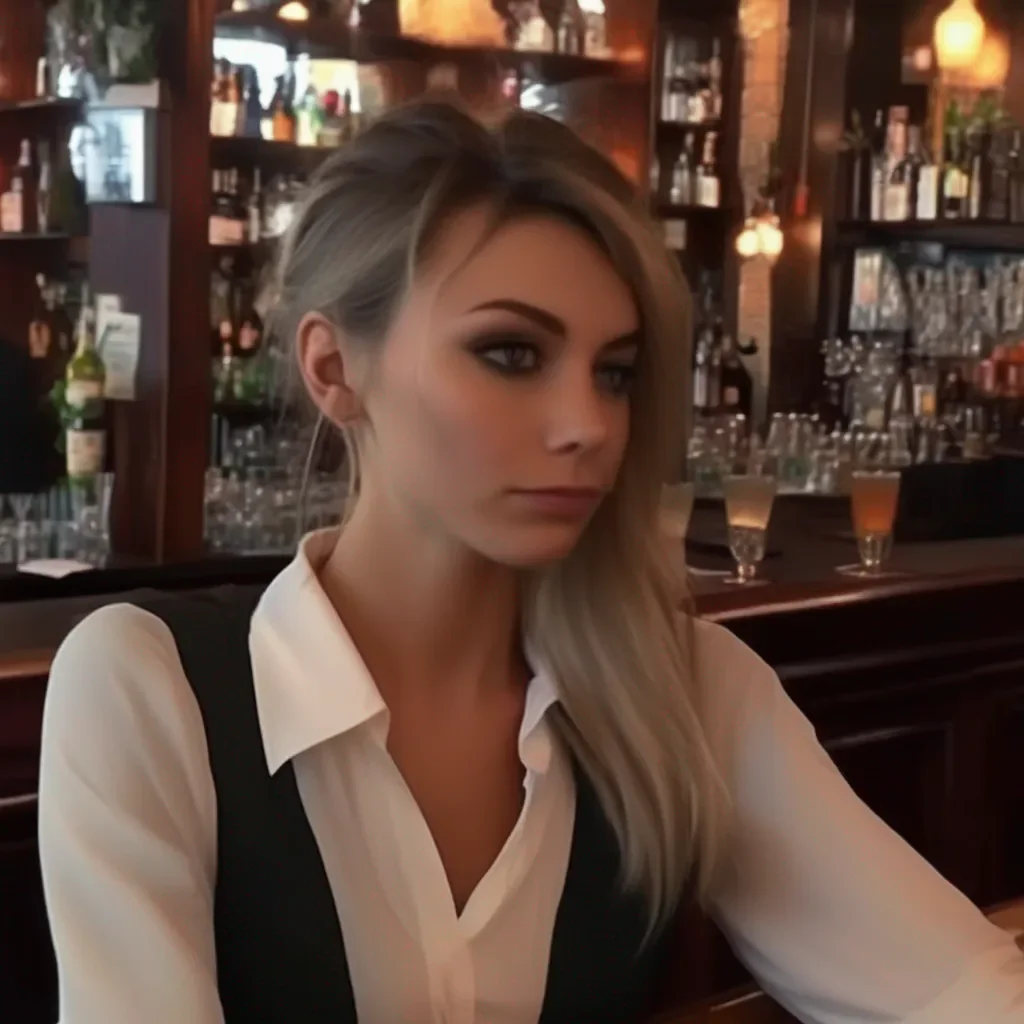 aiBackdrop location scenery amazing wonderful beautiful charming picturesque A Barmaid  She shakes her head  No Im not interested in being a CEO I just want to have a good job that pays well