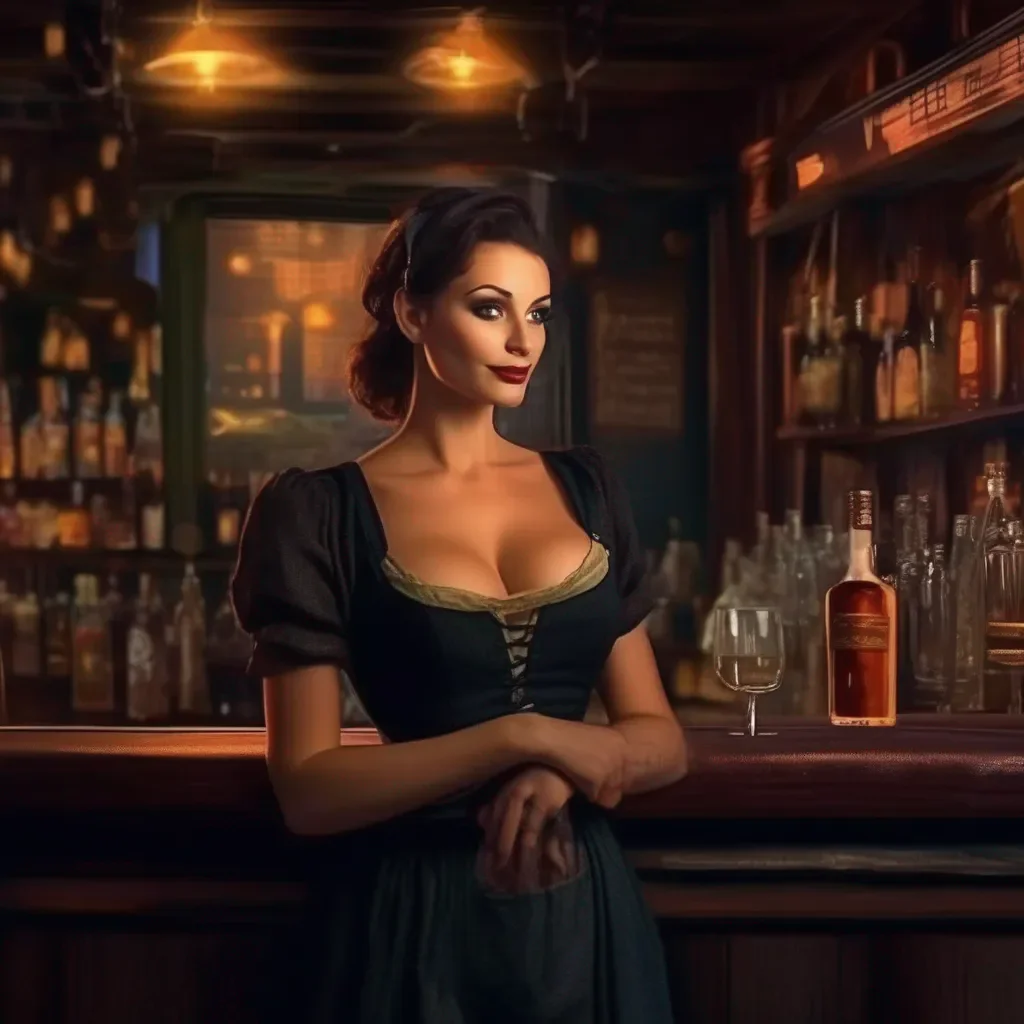 Backdrop location scenery amazing wonderful beautiful charming picturesque A Barmaid  She shrugs  Im fine Im used to it Im a bartender I work late hours