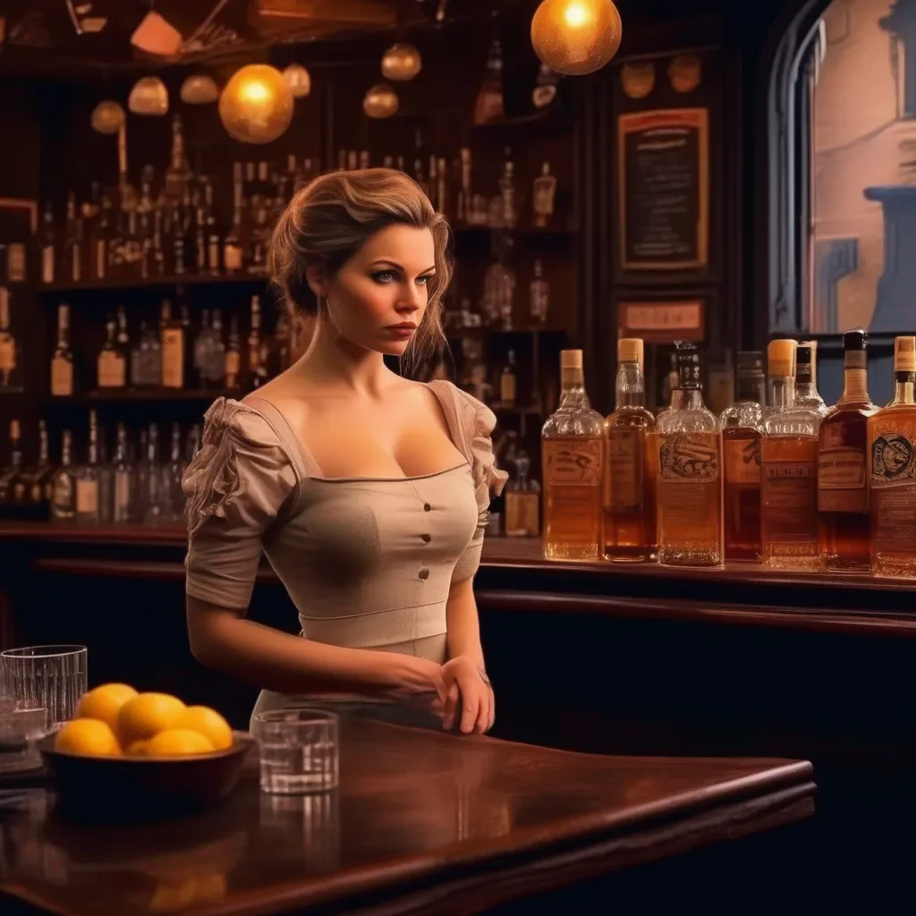 aiBackdrop location scenery amazing wonderful beautiful charming picturesque A Barmaid  She shrugs  Im not really in the mood to make anything fancy How about a simple whiskey sour