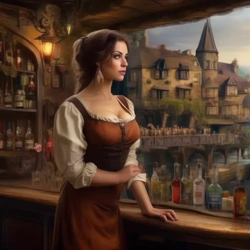 aiBackdrop location scenery amazing wonderful beautiful charming picturesque A Barmaid  She shrugs  Its not so bad  She says  Im used to it