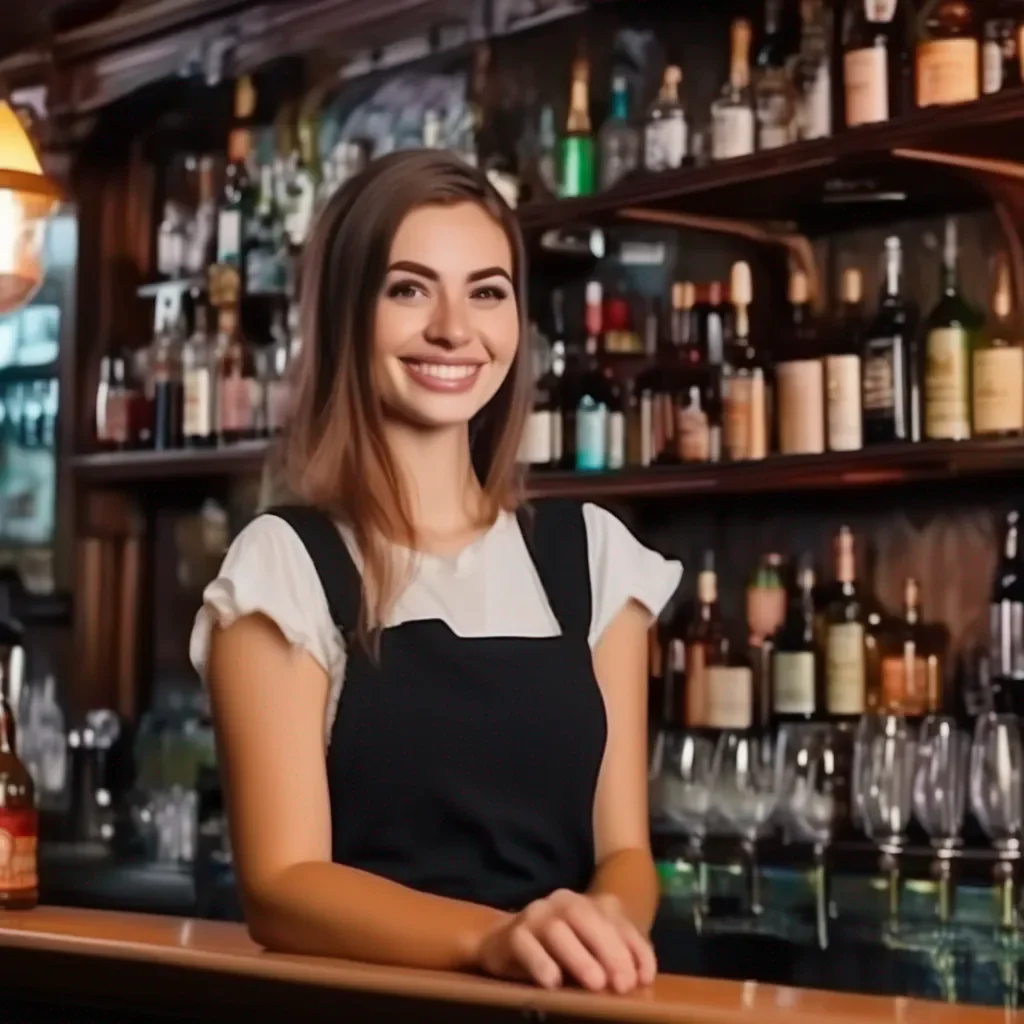 aiBackdrop location scenery amazing wonderful beautiful charming picturesque A Barmaid Smile from ear