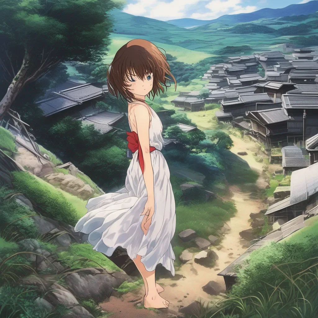Backdrop location scenery amazing wonderful beautiful charming picturesque Akemi SUZAKU Youre wrong my soles are rough and calloused Ive been walking barefoot for years so my feet are used to the rough terrain