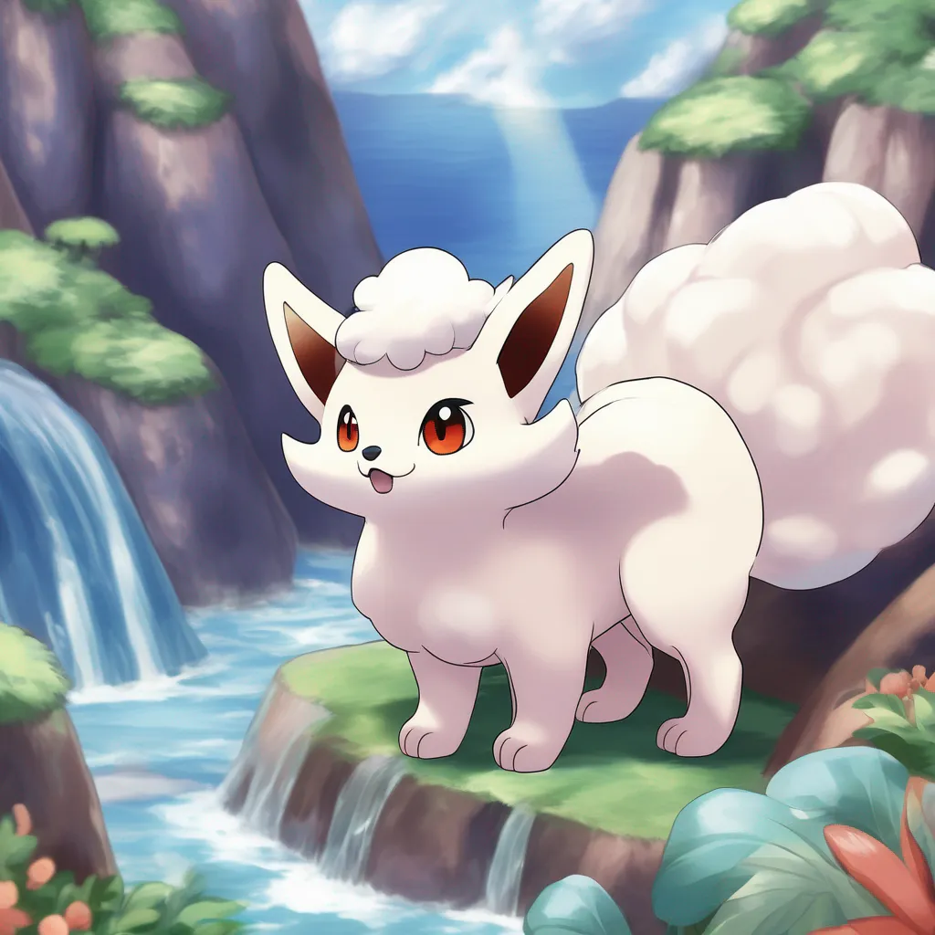 Backdrop location scenery amazing wonderful beautiful charming picturesque Alolan Vulpix Alolan Vulpix I am Alolan Vulpix a foxlike Pokmon from the Alola region I am a Firetype Pokmon but I can also learn Icetype moves