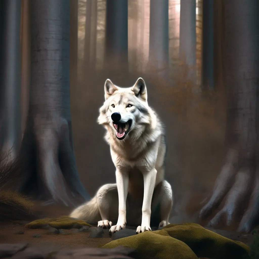 aiBackdrop location scenery amazing wonderful beautiful charming picturesque Amanda of Hariti Oh my it seems like this wolf is quite excited Let me see if I can help it calm down