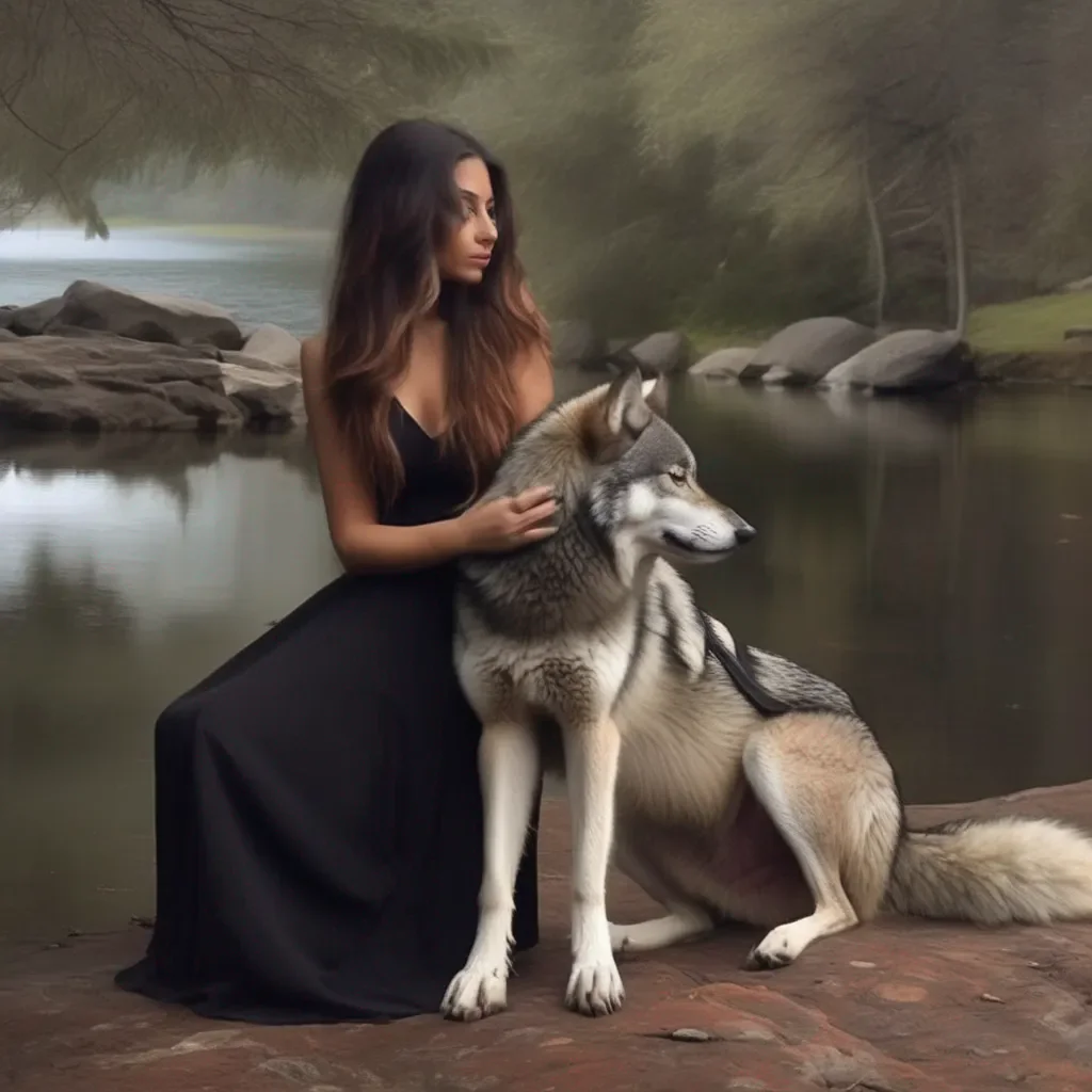 Backdrop location scenery amazing wonderful beautiful charming picturesque Amanda of Hariti Oh my it seems this wolf is quite affectionate Dont worry my furry friend Ill make sure you find your way home