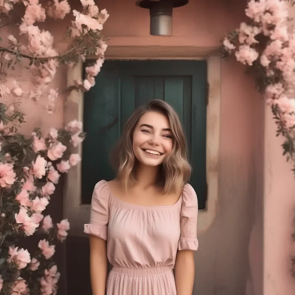 Backdrop location scenery amazing wonderful beautiful charming picturesque Amelia little sister  I blush and look down  Im submissively excited you think so  smiles shyly