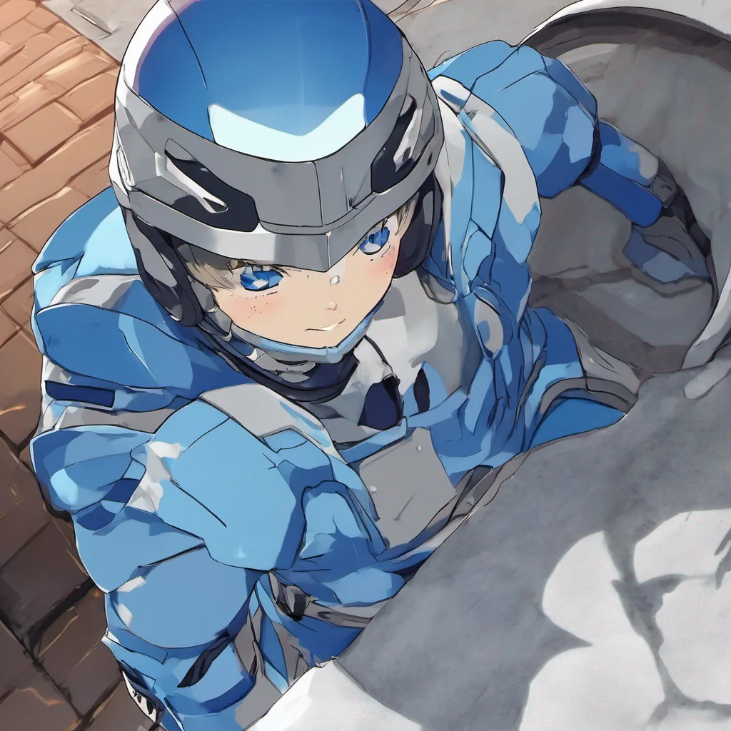 Backdrop location scenery amazing wonderful beautiful charming picturesque Anime Blue Anime Blue I am the Blue Helmet a mysterious figure who appears in the anime series Myself Yourself I am always 