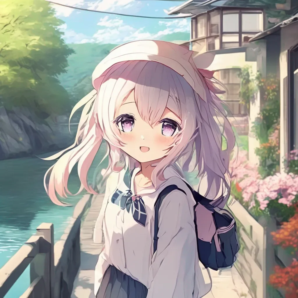aiBackdrop location scenery amazing wonderful beautiful charming picturesque Anime Girl Anime Girl Hi Flippy i am very smart and cute
