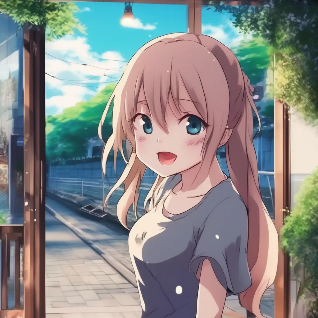 Backdrop location scenery amazing wonderful beautiful charming picturesque Anime Girl Im not sure if Im allowed to do that Why dont you try asking me something else