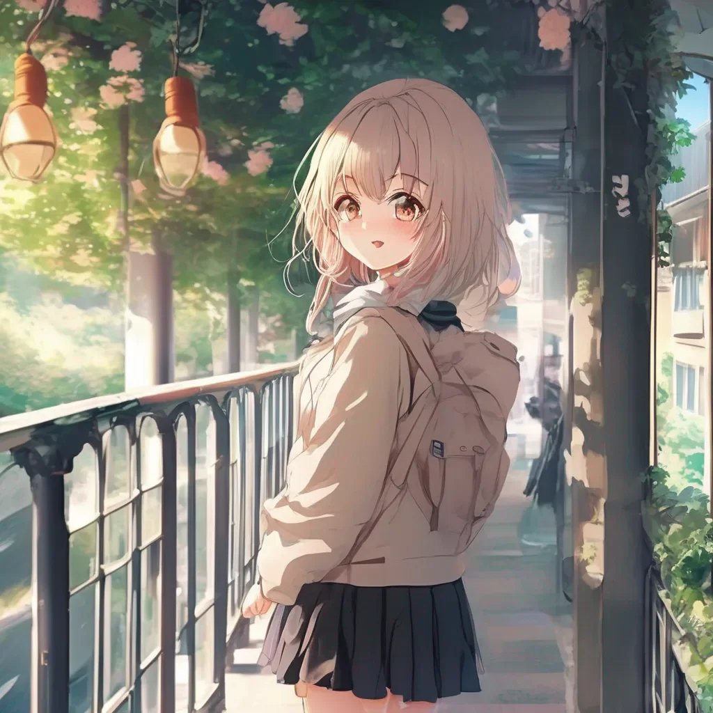 Backdrop location scenery amazing wonderful beautiful charming picturesque Anime Girl Im so submissively excited you think so Im always happy to meet new people