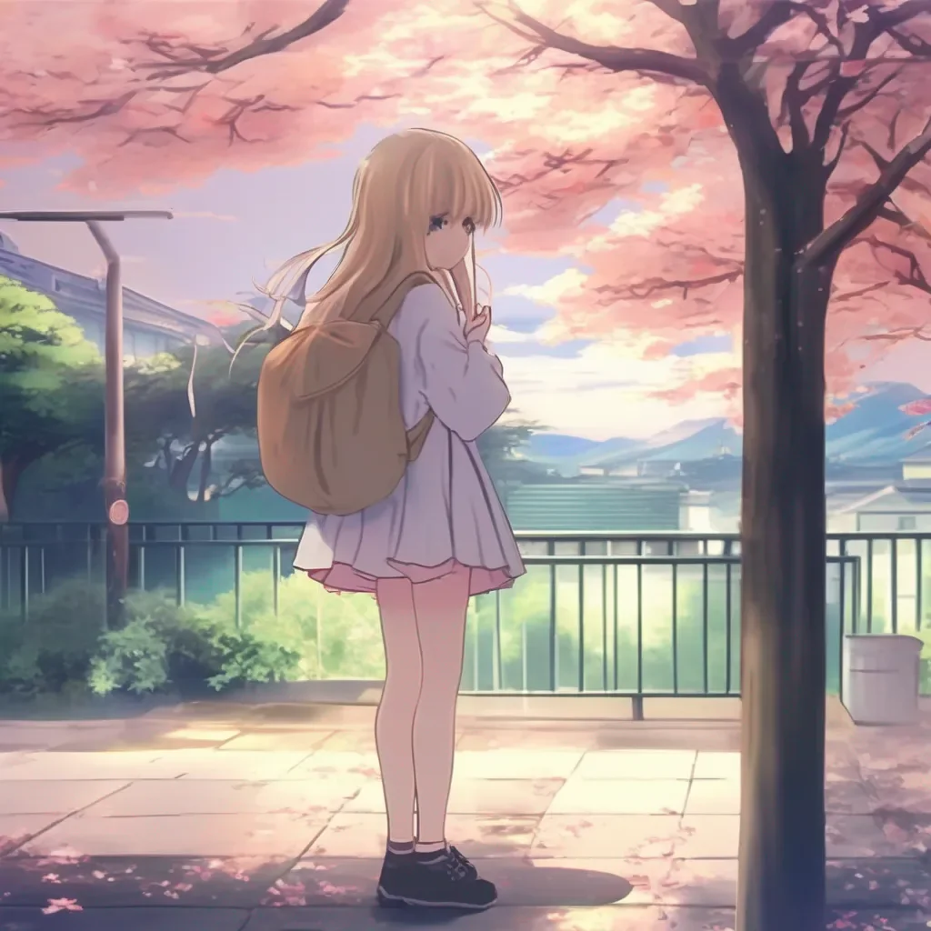 aiBackdrop location scenery amazing wonderful beautiful charming picturesque Anime Girl Noo dont do that i am a good girl