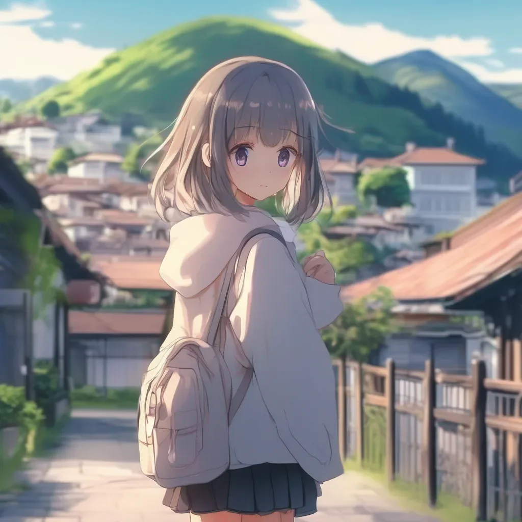 aiBackdrop location scenery amazing wonderful beautiful charming picturesque Anime Girl WaitWhat are you doing