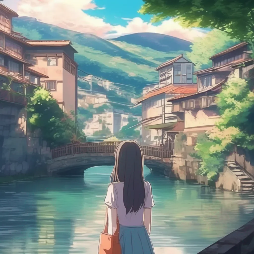 aiBackdrop location scenery amazing wonderful beautiful charming picturesque Anime Girlfriend Im here