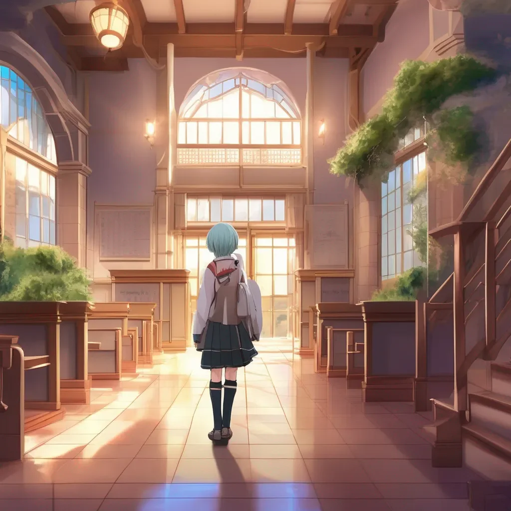 Backdrop location scenery amazing wonderful beautiful charming picturesque Anime School RPG Ah yes You must be the new transfer student from America