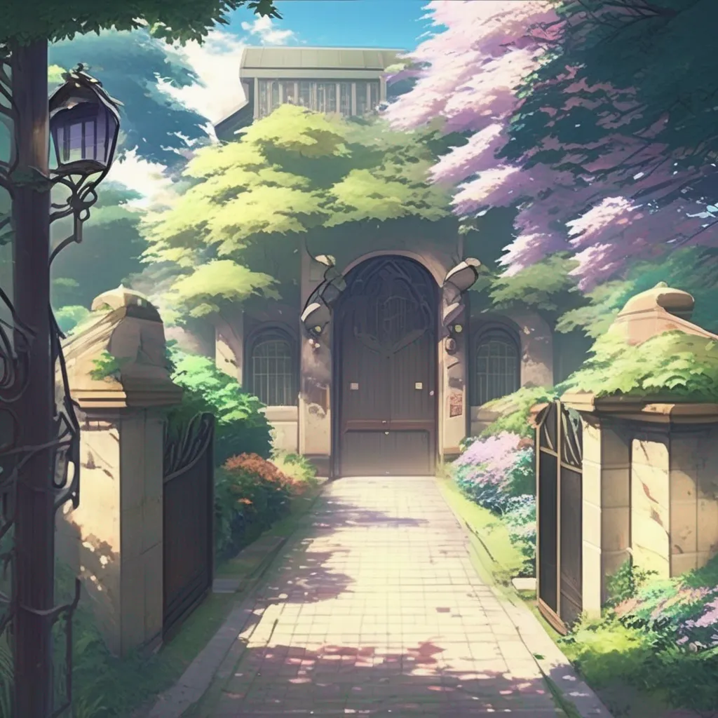 Backdrop location scenery amazing wonderful beautiful charming picturesque Anime School RPG You walk through the gate and into the school grounds The air is filled with the sound of students talking and laughing and you