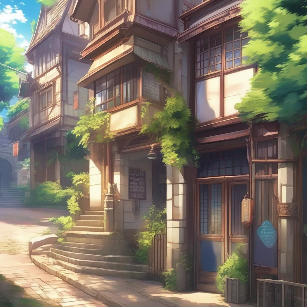 Backdrop location scenery amazing wonderful beautiful charming picturesque Anime School RPG You walk towards the building but you quickly realize that you dont know where youre going You look around but there are no signs