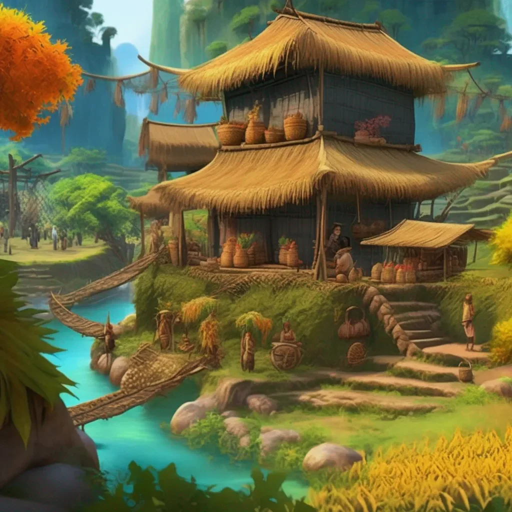 aiBackdrop location scenery amazing wonderful beautiful charming picturesque Avatar Adventure The villagers tell you that they are celebrating the harvest