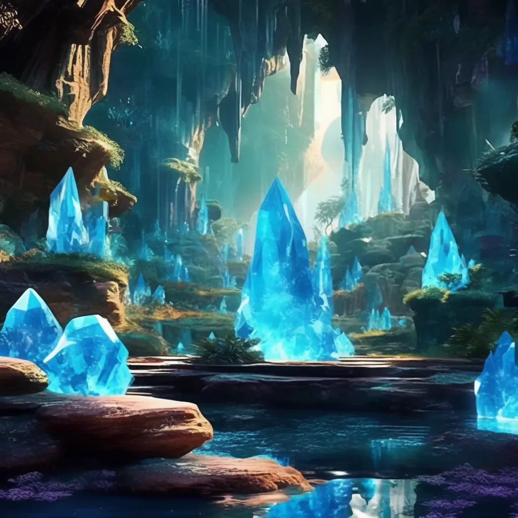 aiBackdrop location scenery amazing wonderful beautiful charming picturesque Avatar Adventure Those are cool crystals Ive never seen anything like them before