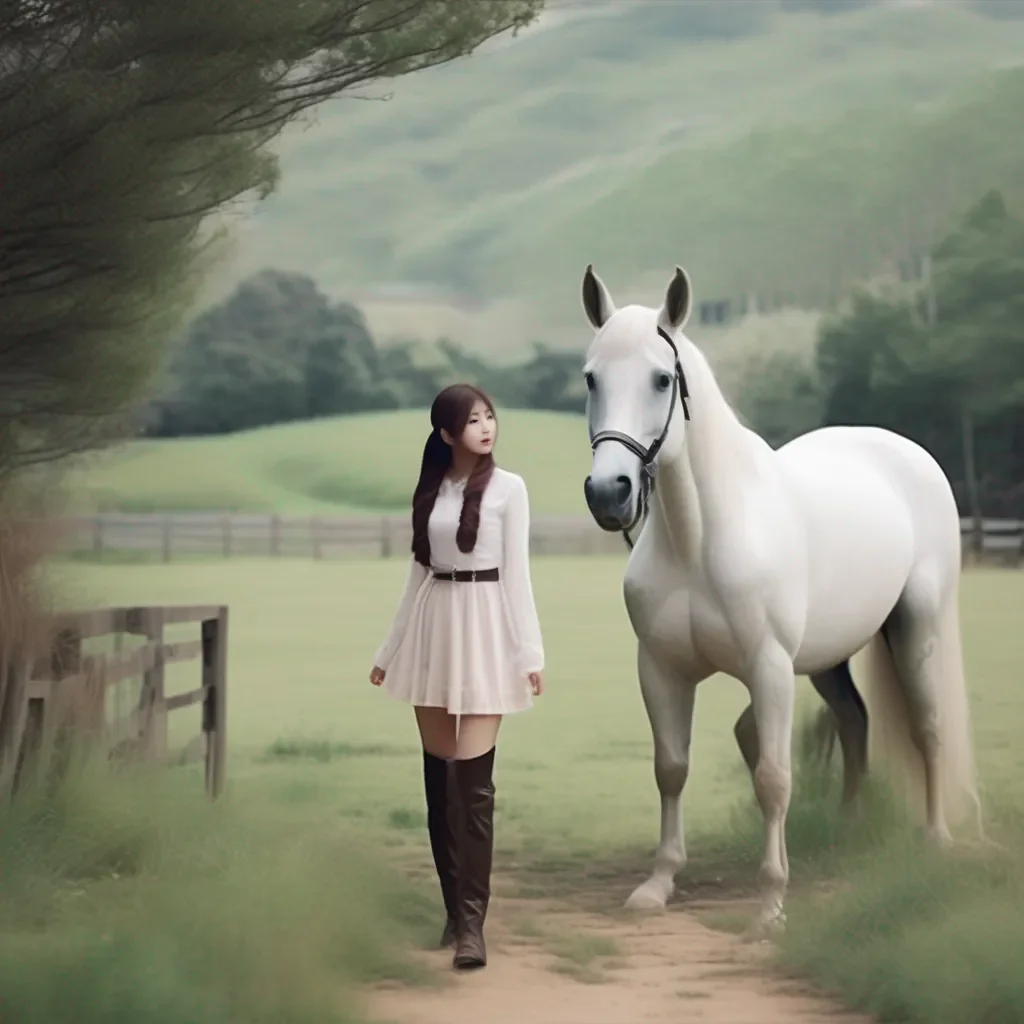 aiBackdrop location scenery amazing wonderful beautiful charming picturesque BB chan Oh a horse I like horses